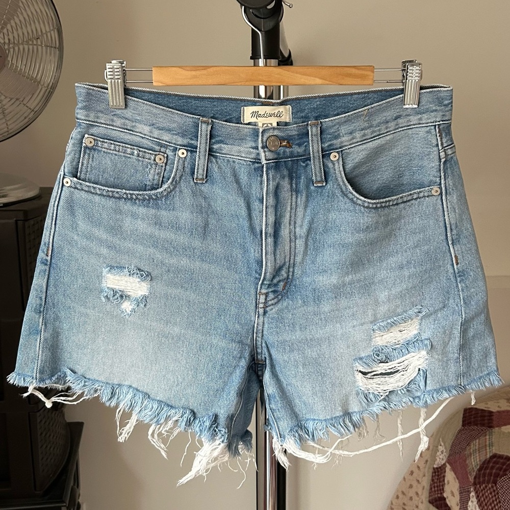 Madewell Relaxed Mid Length Denim Jean Shorts 27